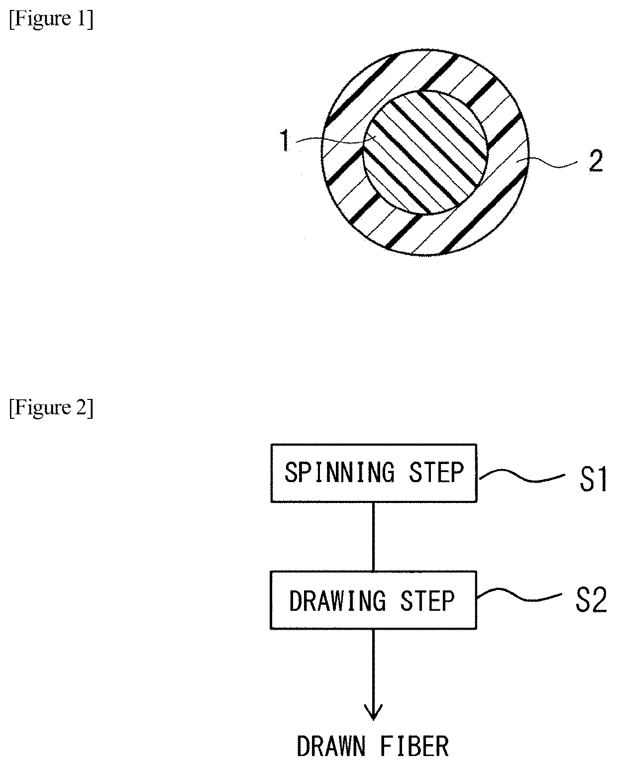 Drawn composite fiber, non-woven fabric, and method of producing drawn composite fiber