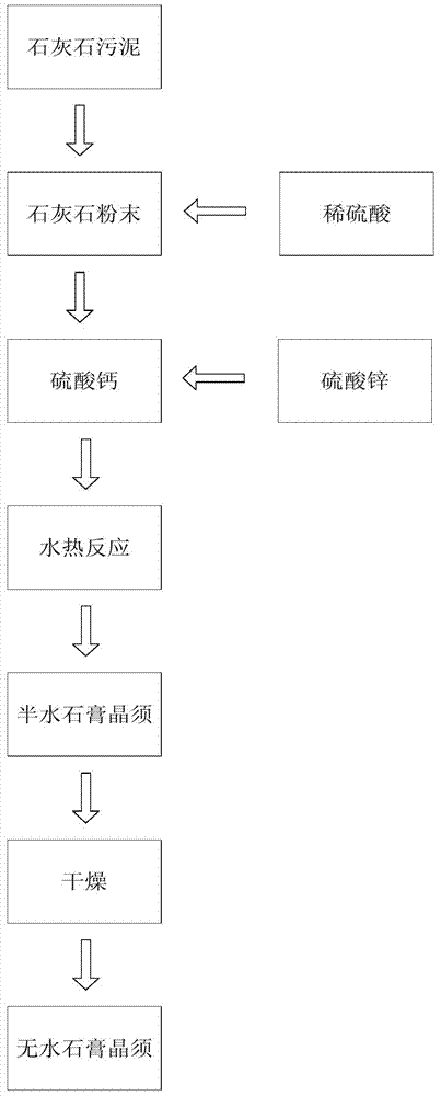 Method for preparing gypsum whisker