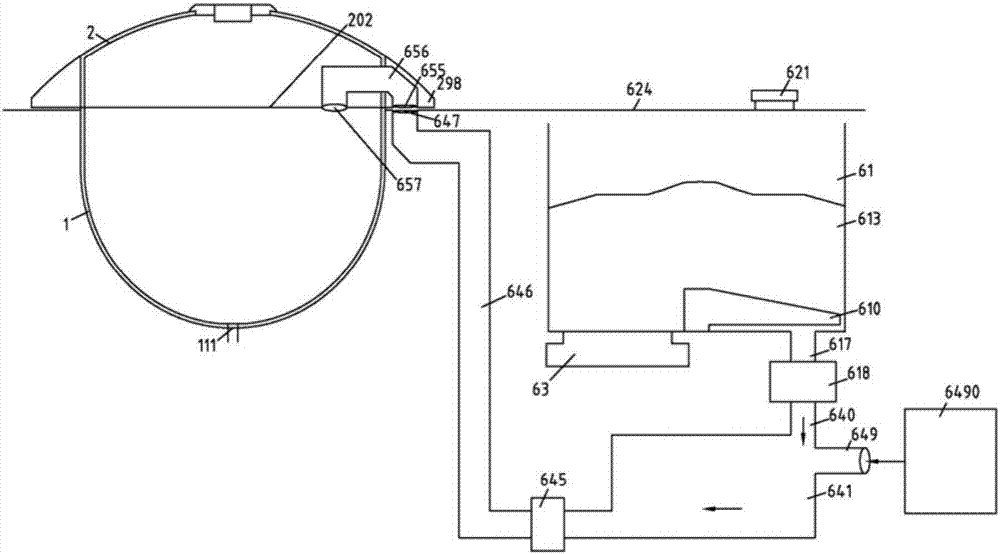 Material distributing device, material feeding device and material charging device of cooking device and cooking device