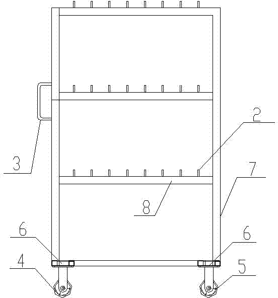 Transfer tooling for semi-finished products in automobile welding workshop