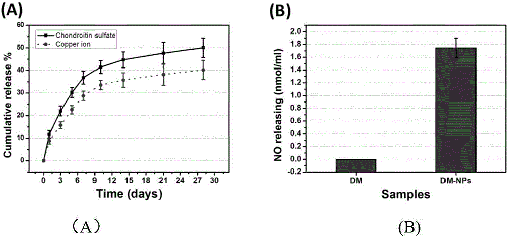 Preparation method of copper ion chelated nano particle biological coating