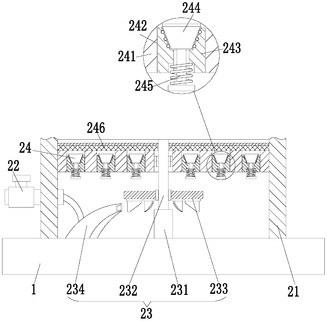 Industrial production high-temperature flue gas purification treatment method