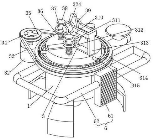 Steaming and frying device for producing prefabricated vegetables