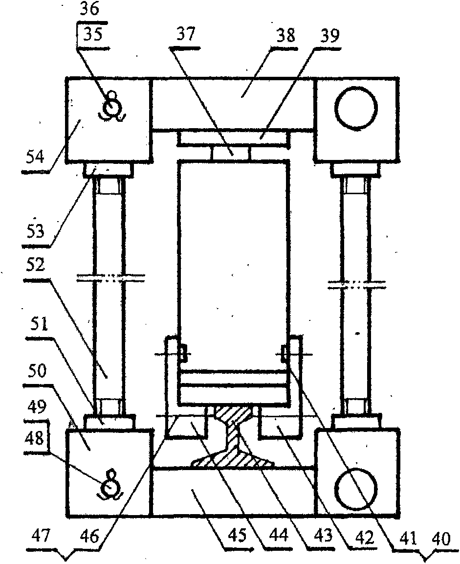 Method foe straightening pendulous railhead on site and hydraulic pressure railhead straightener thereof