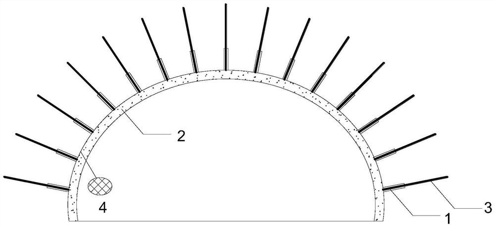 Tunnel rockburst grading prevention and control method using NPR material