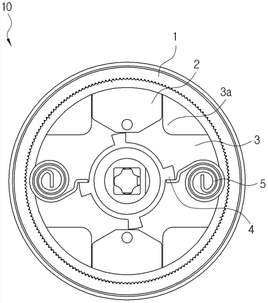 Recliner for motor vehicle having wedge