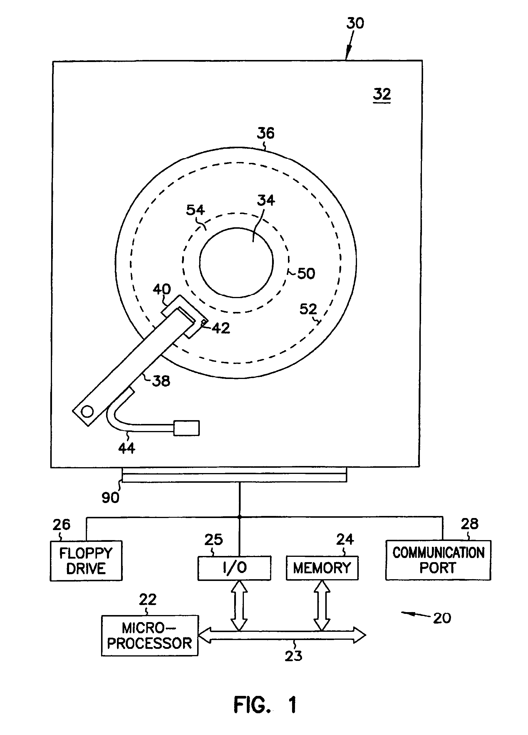 Method and apparatus for modifying reserve area of disk drive or memory