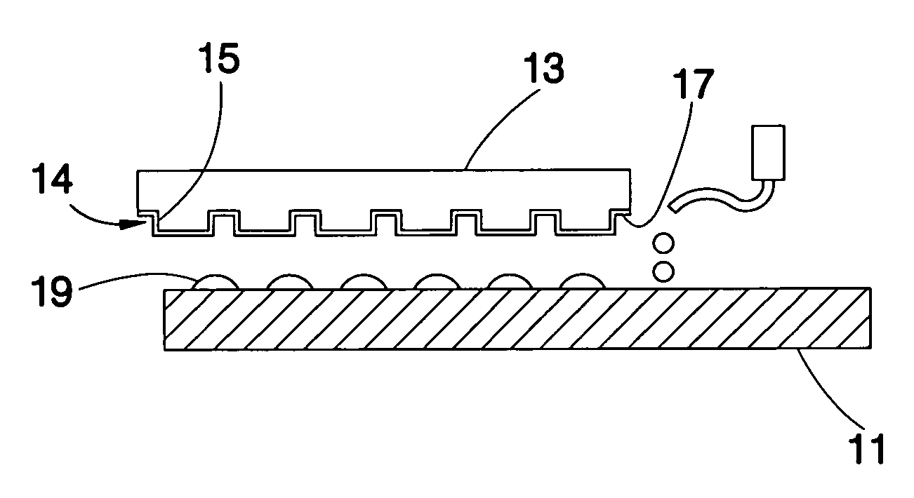 Nanoimprint lithograph for fabricating nanoadhesive