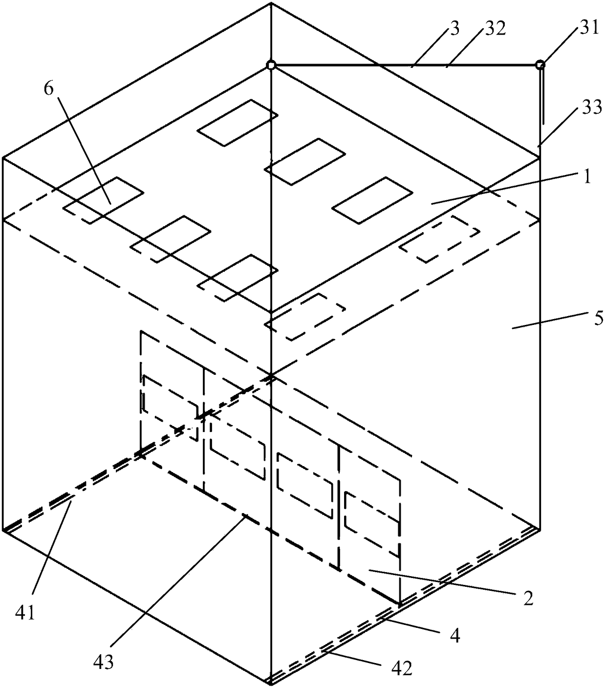 Double swash device and method for ship liquid tank