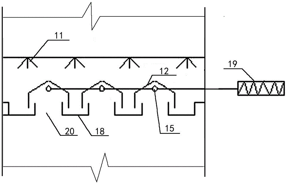 Integral device and method for efficient removal of flue gas pollutants through multistage washing wet process