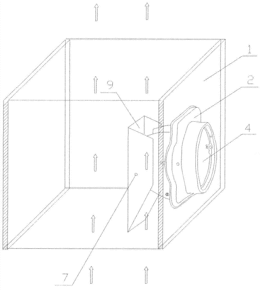 Fireproof air exhaust duct inlet voltage transformation flow guide device