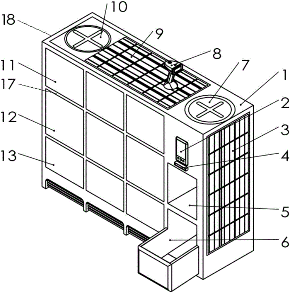 Expressage cabinet and expressage transportation and storage system with same