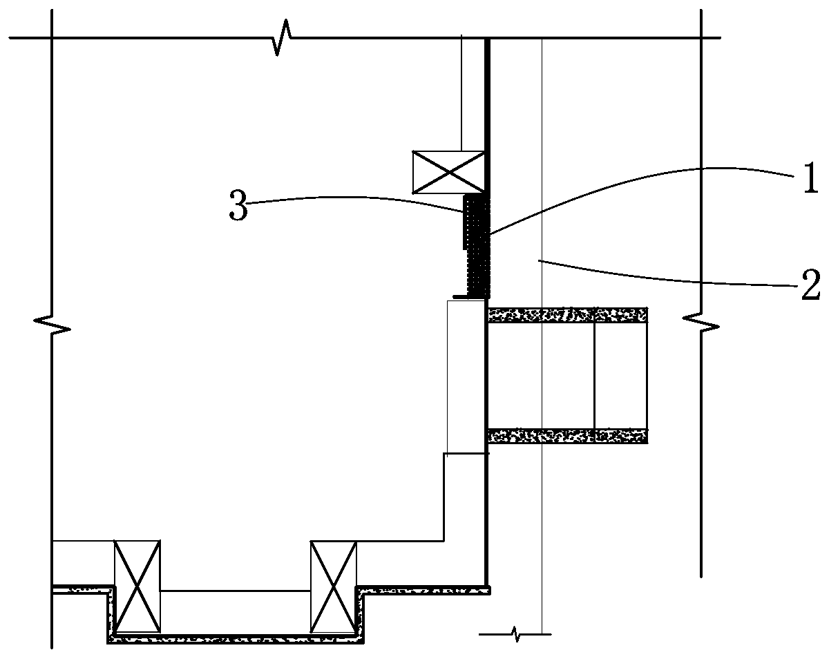 Method for constructing end wall of subway station in sandy gravel stratum