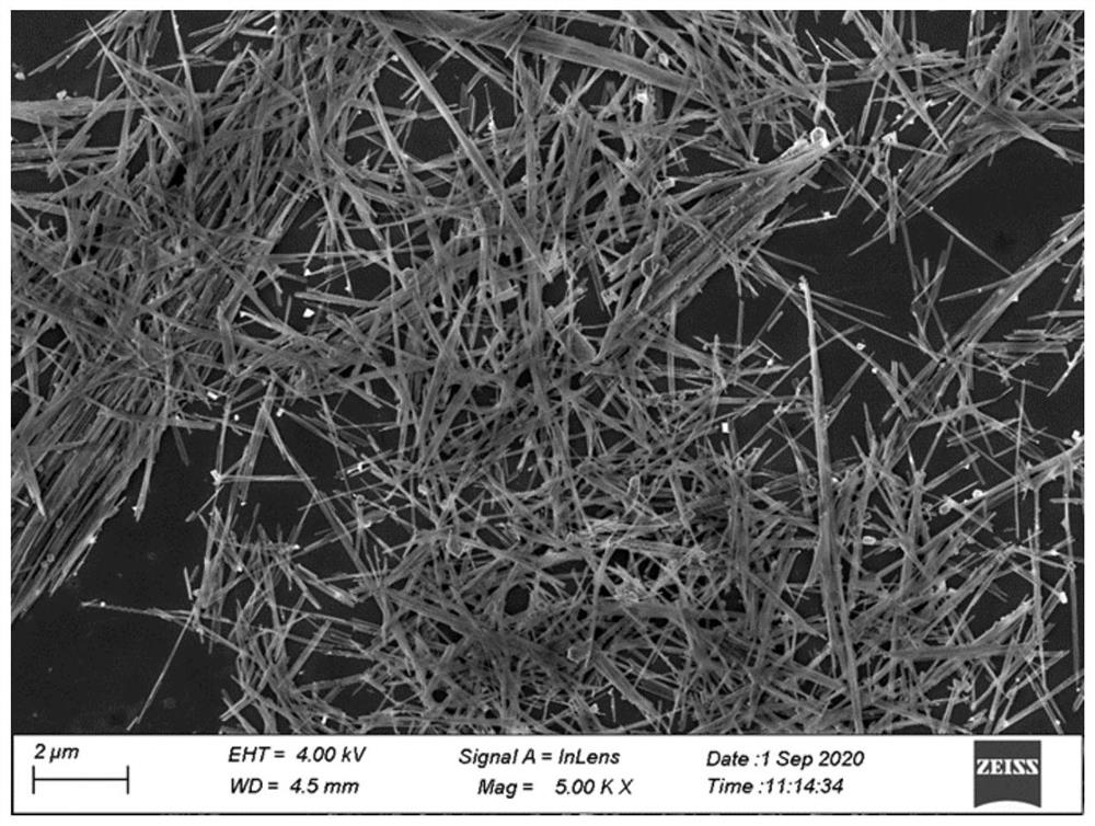 Silver molybdate nanofiber material and preparation method thereof