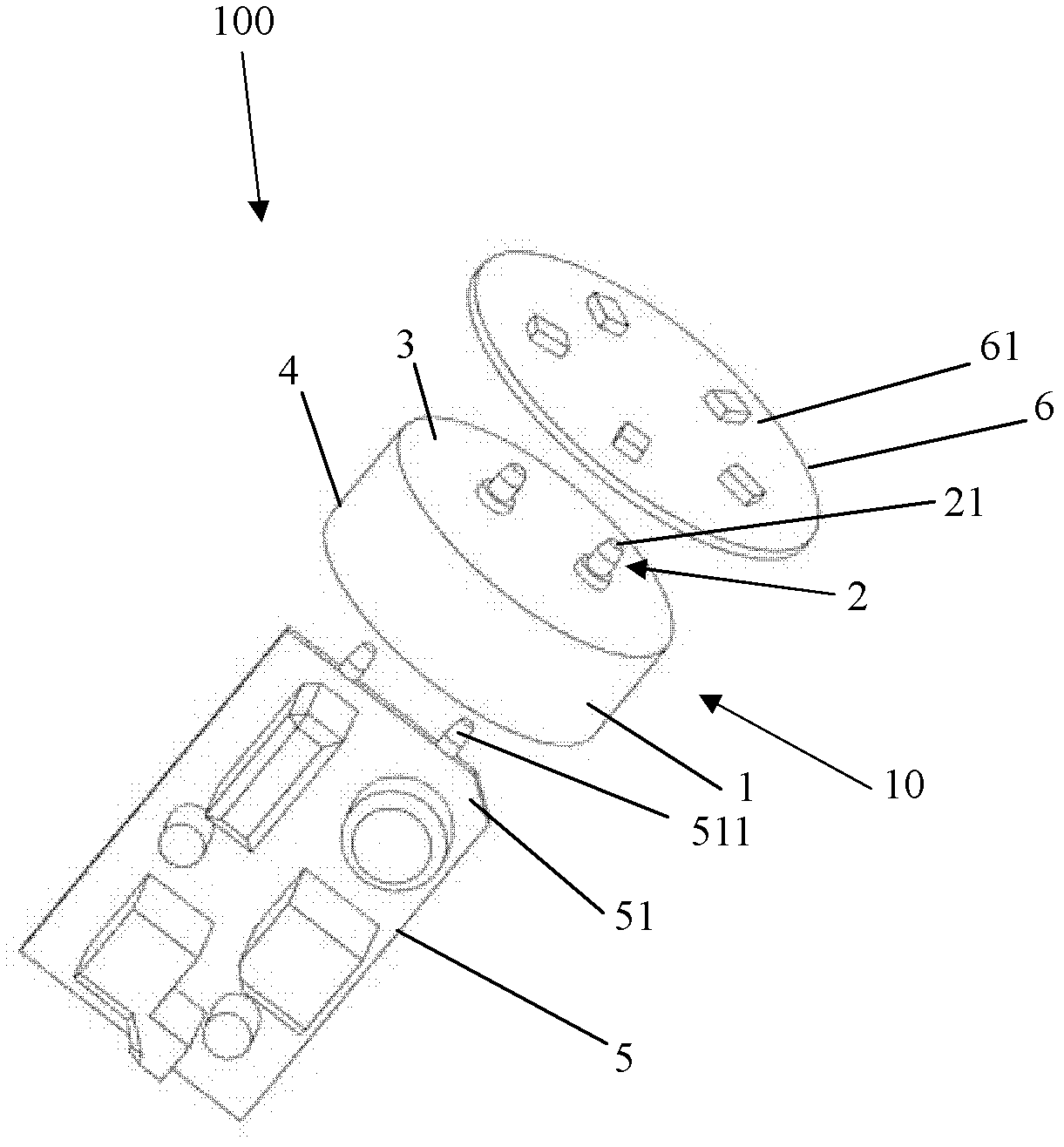 Driver casing, luminous device and lamp