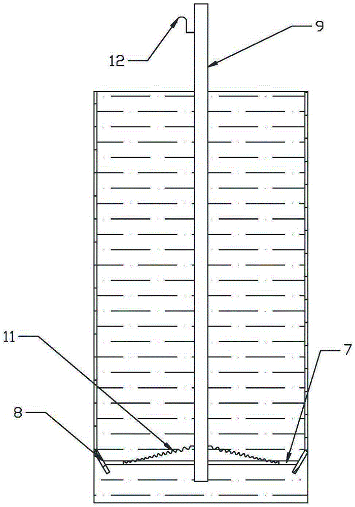 Slurry replacement device for retarded cement slurry in freezing method construction