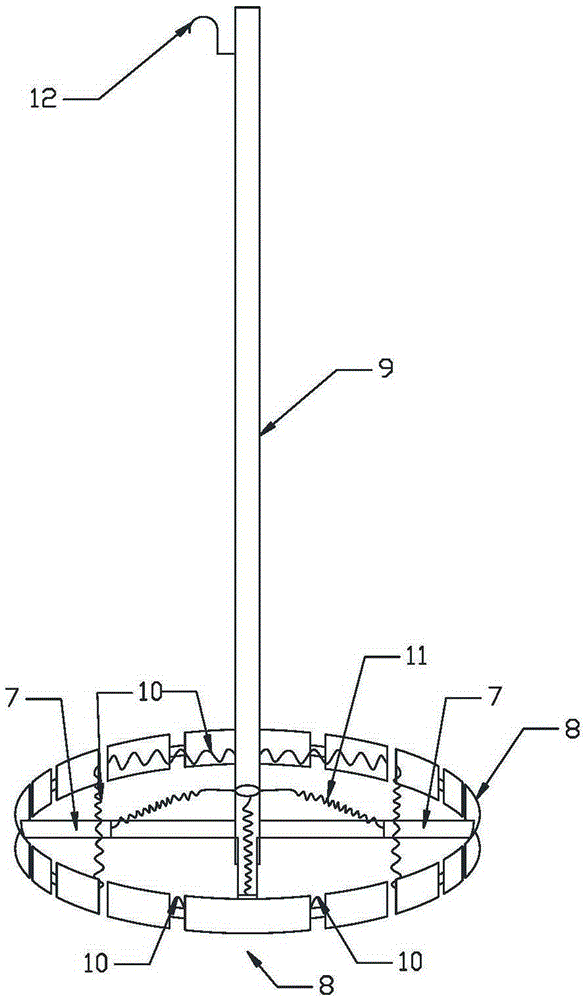 Slurry replacement device for retarded cement slurry in freezing method construction