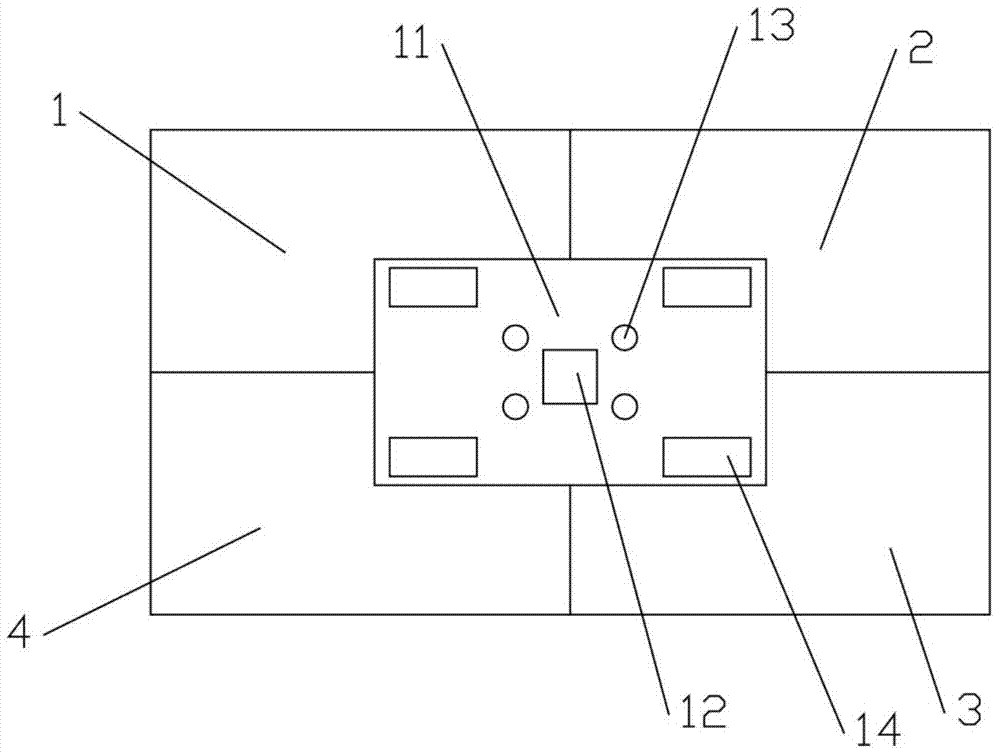 Automatic regulating method and device for backlight brightness of splicing screen and splicing screen