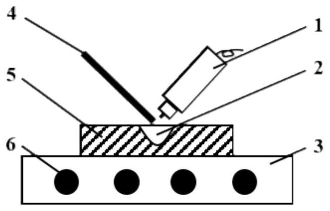 Repair welding method for reducing welding cracks of magnesium rare earth alloy casting