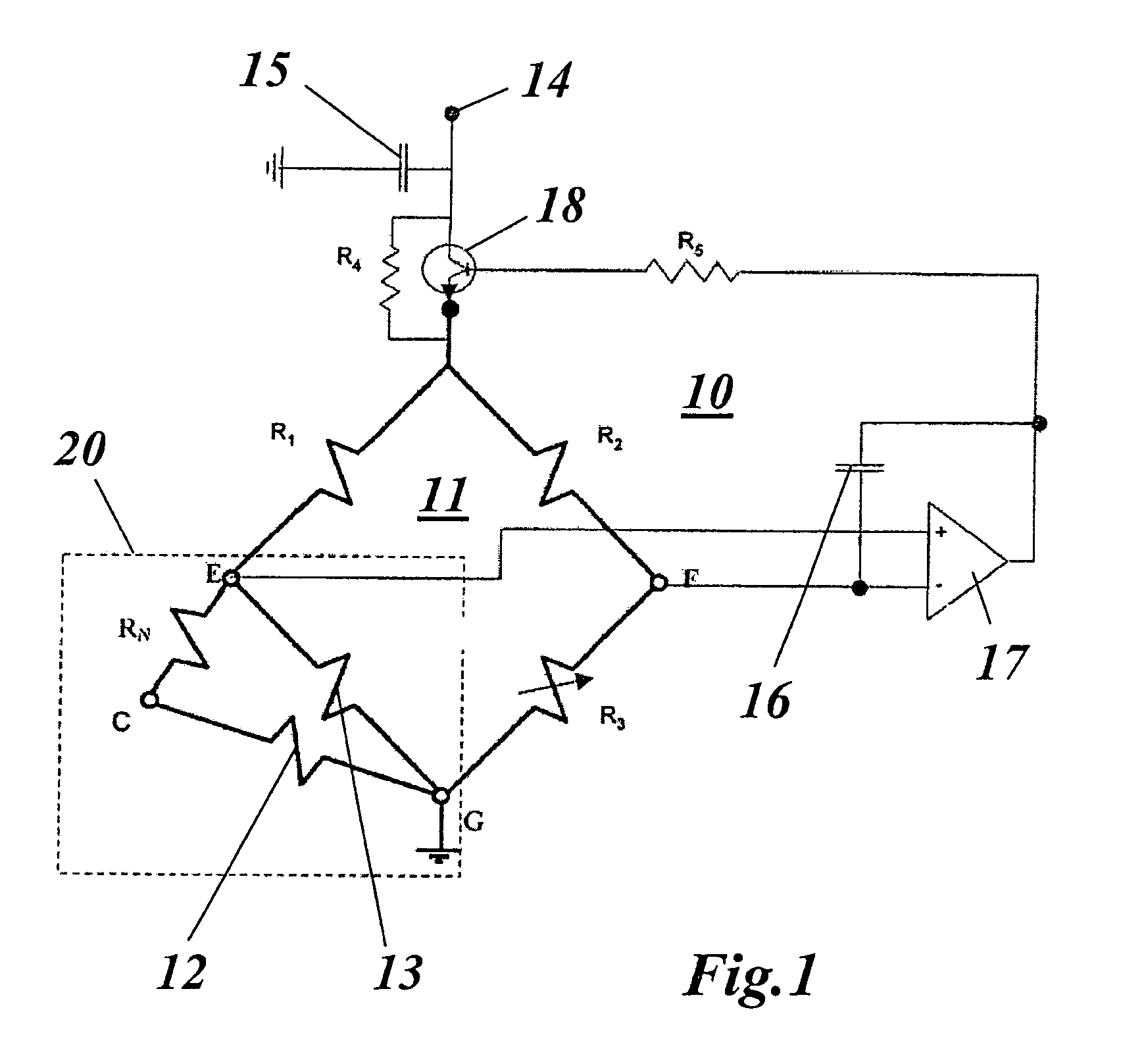 Apparatus for the rapid measurement of temperatures in a hot gas flow