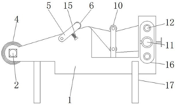 Cloth cutting mechanism of mask machine