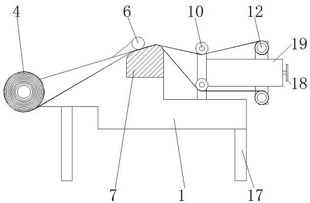 Cloth cutting mechanism of mask machine