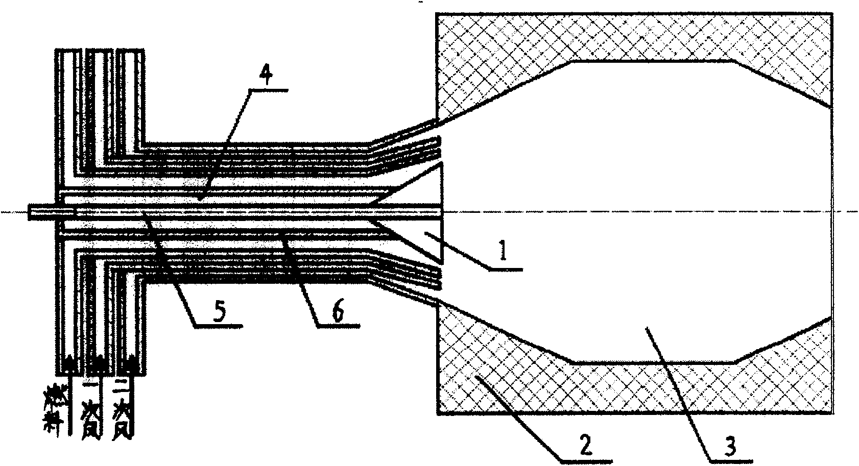 Controllable eddy burner