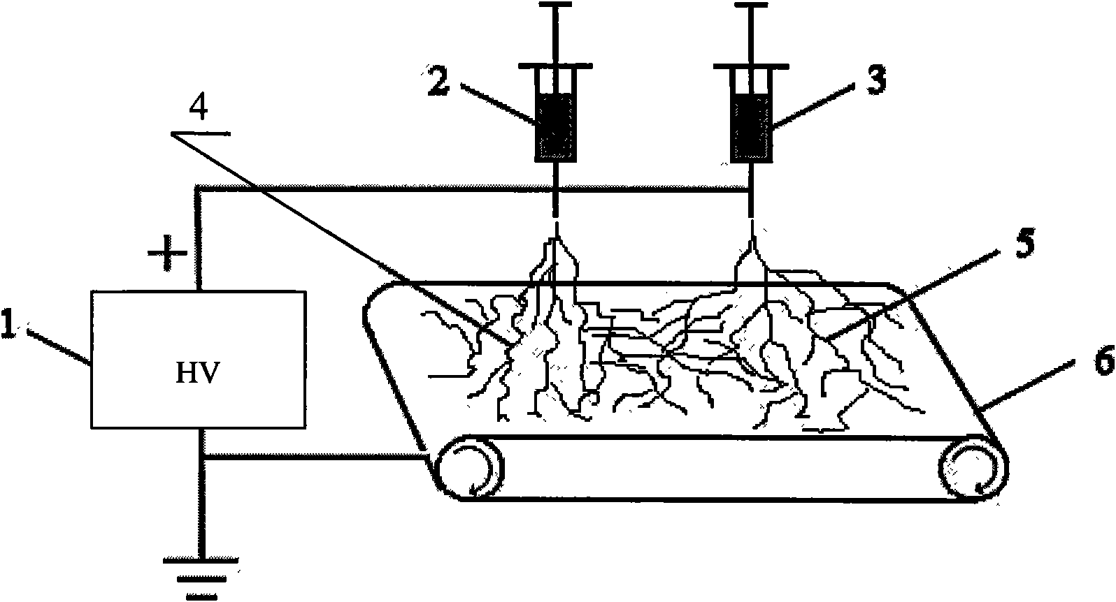 Method for manufacturing electrospinning of high-performance polyarylether resin lithium battery diaphragm