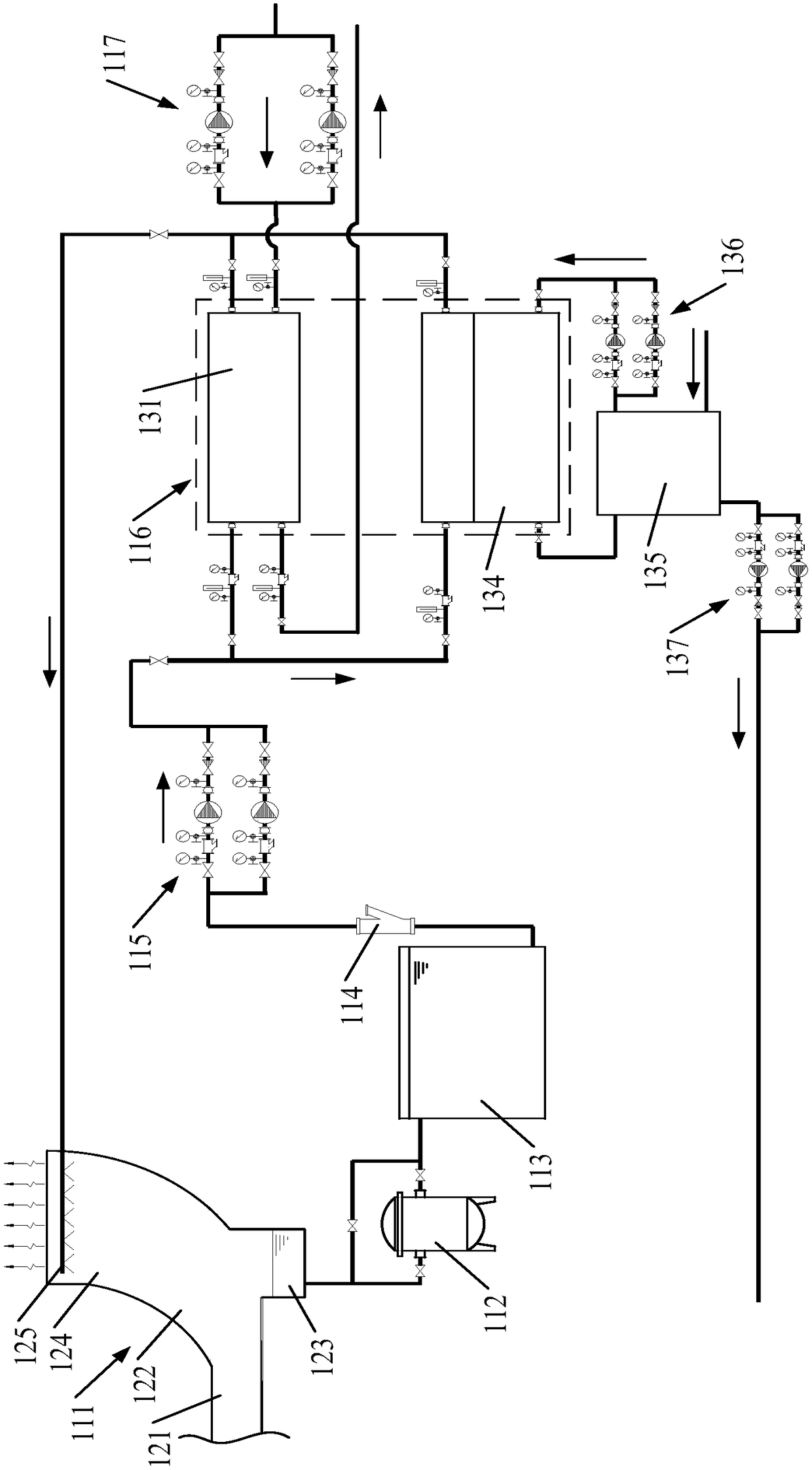 A constant temperature heating system for mine waste heat recovery