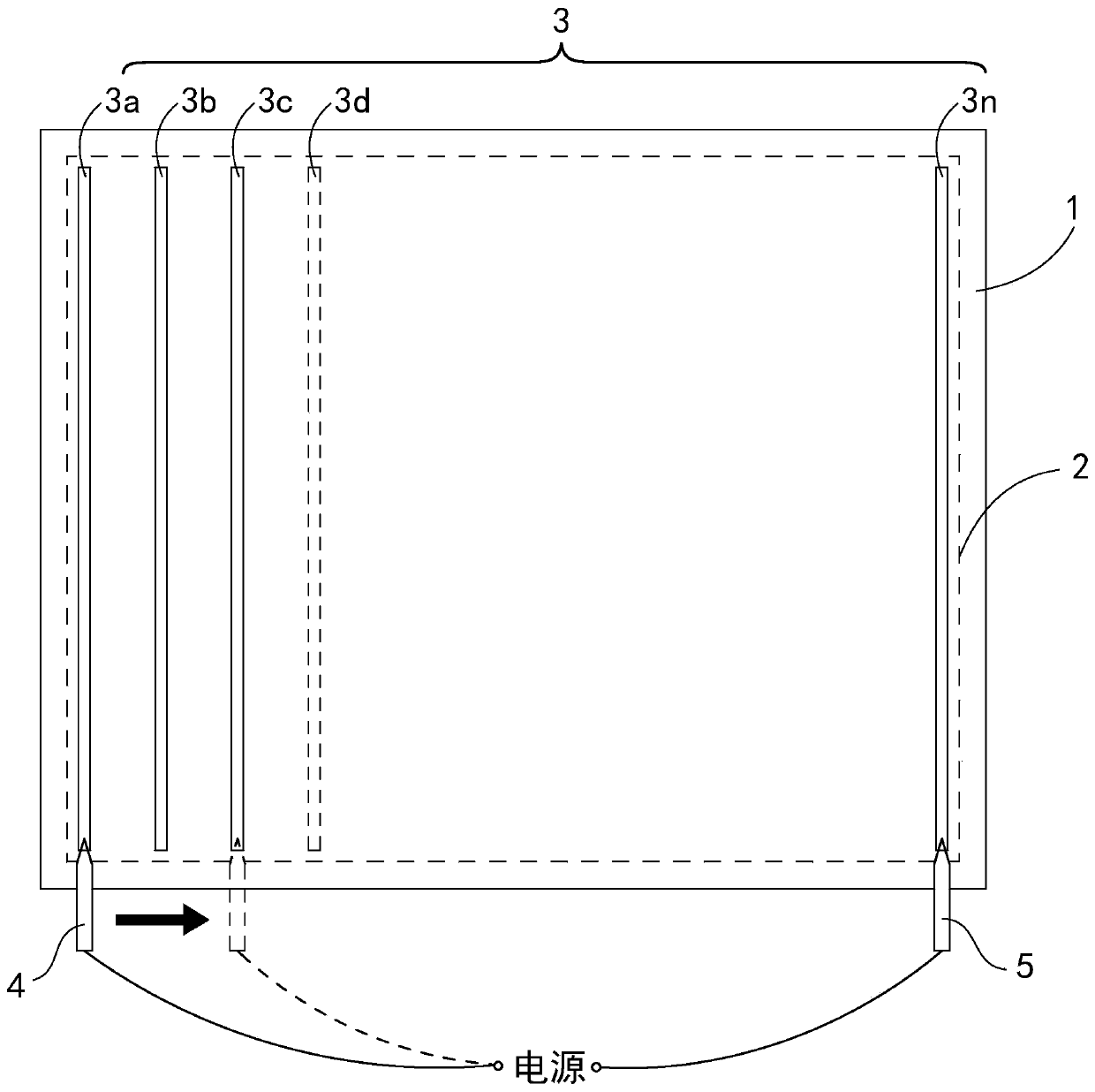 Electrothermal film heating device and cooking utensil and adjusting method thereof