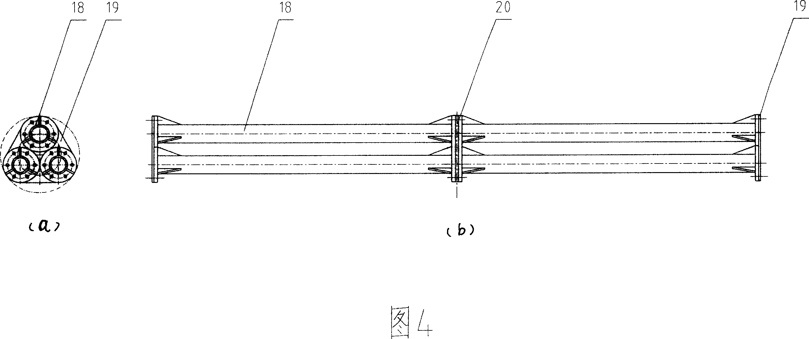 Double-group static-indeterminant mesh-beam exciting-vibration Plate type combination bearing beam oversize vibration screen