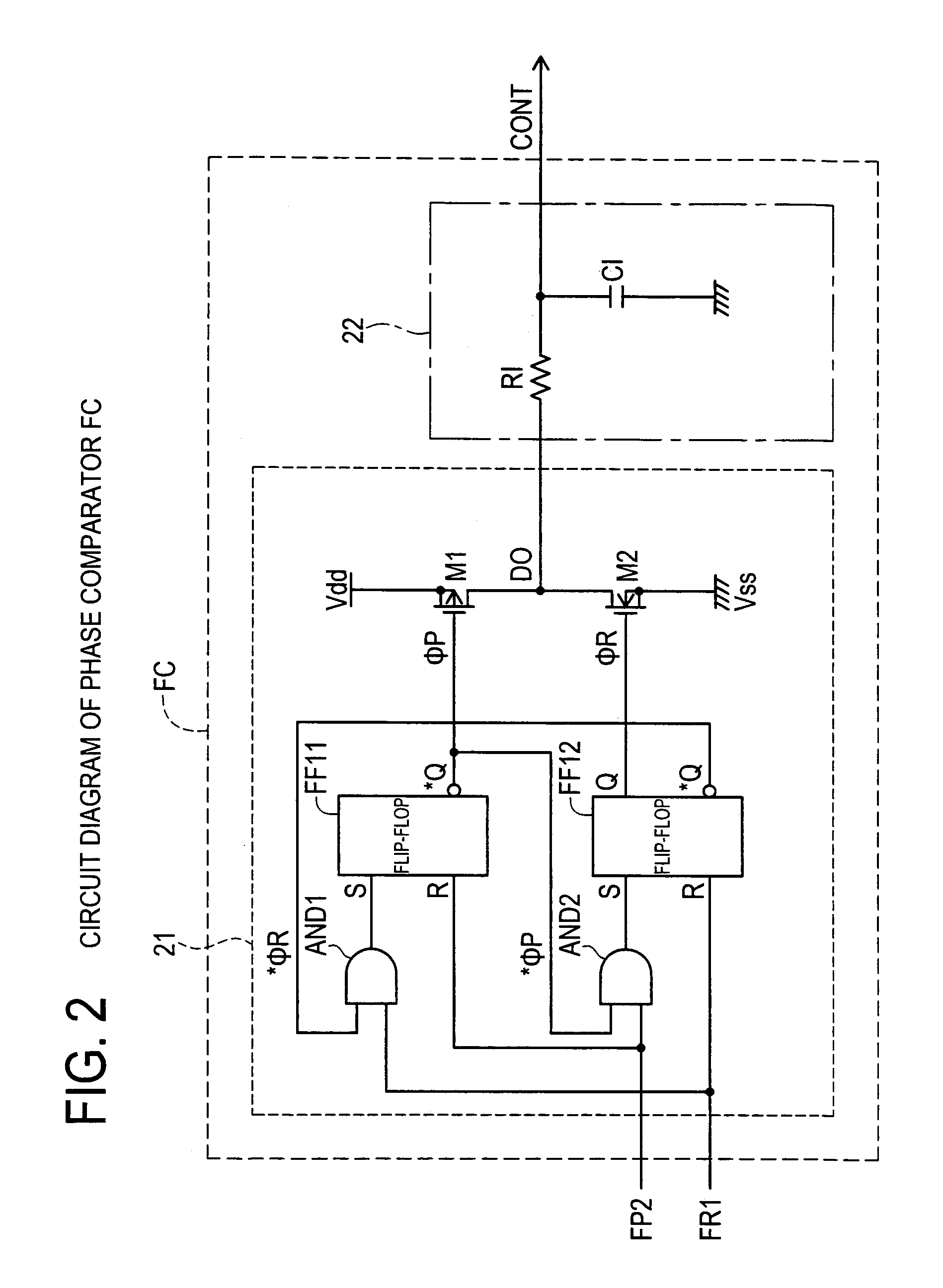 Plural output switching regulator with phase comparison and delay means