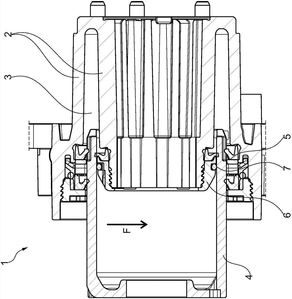 Piston-cylinder assembly for a disconnecting unit, especially for a master cylinder of a hydraulic clutch actuating device