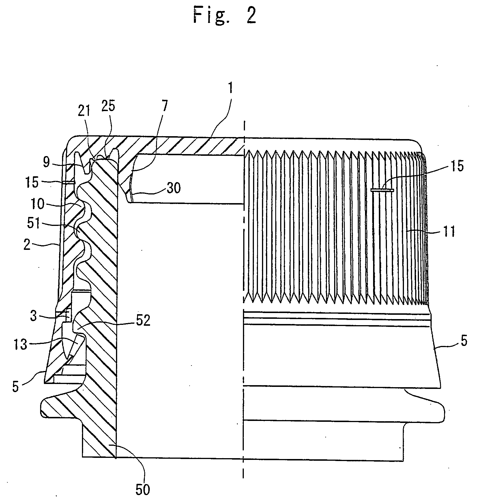 Plastic cap featuring excellent sealing and venting