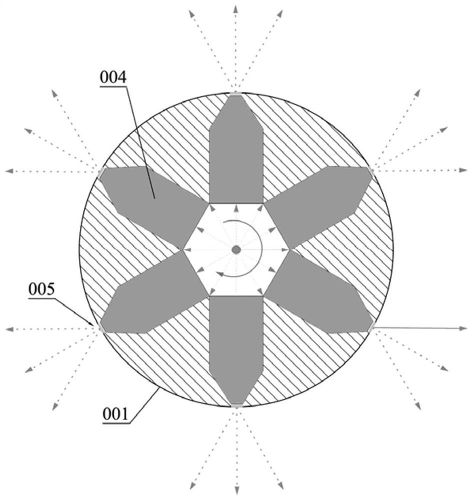 An underwater laser circumferential scanning detection device and system