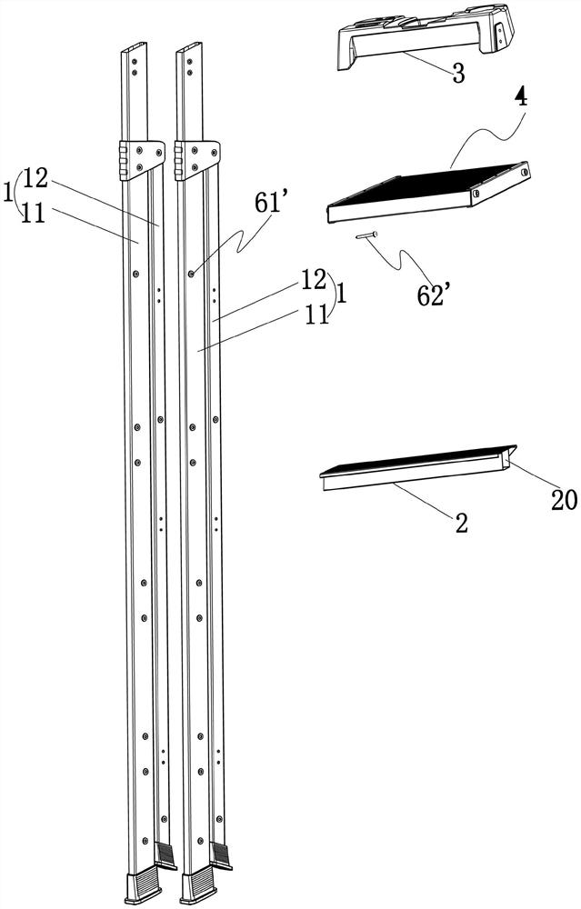 Ladder capable of being assembled independently