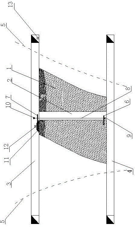 Monitoring method for mechanical deformation of mine filling body