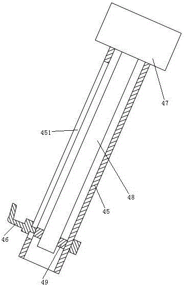 Single hand rope installation mechanism and installation method