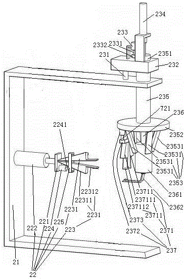 Single hand rope installation mechanism and installation method