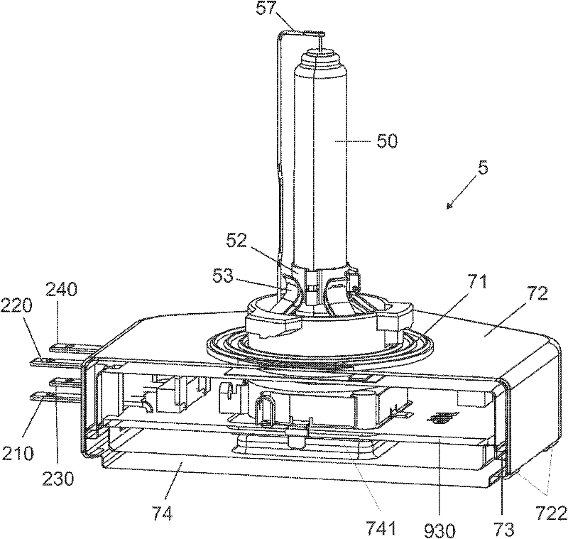 Integrated gas discharge lamp