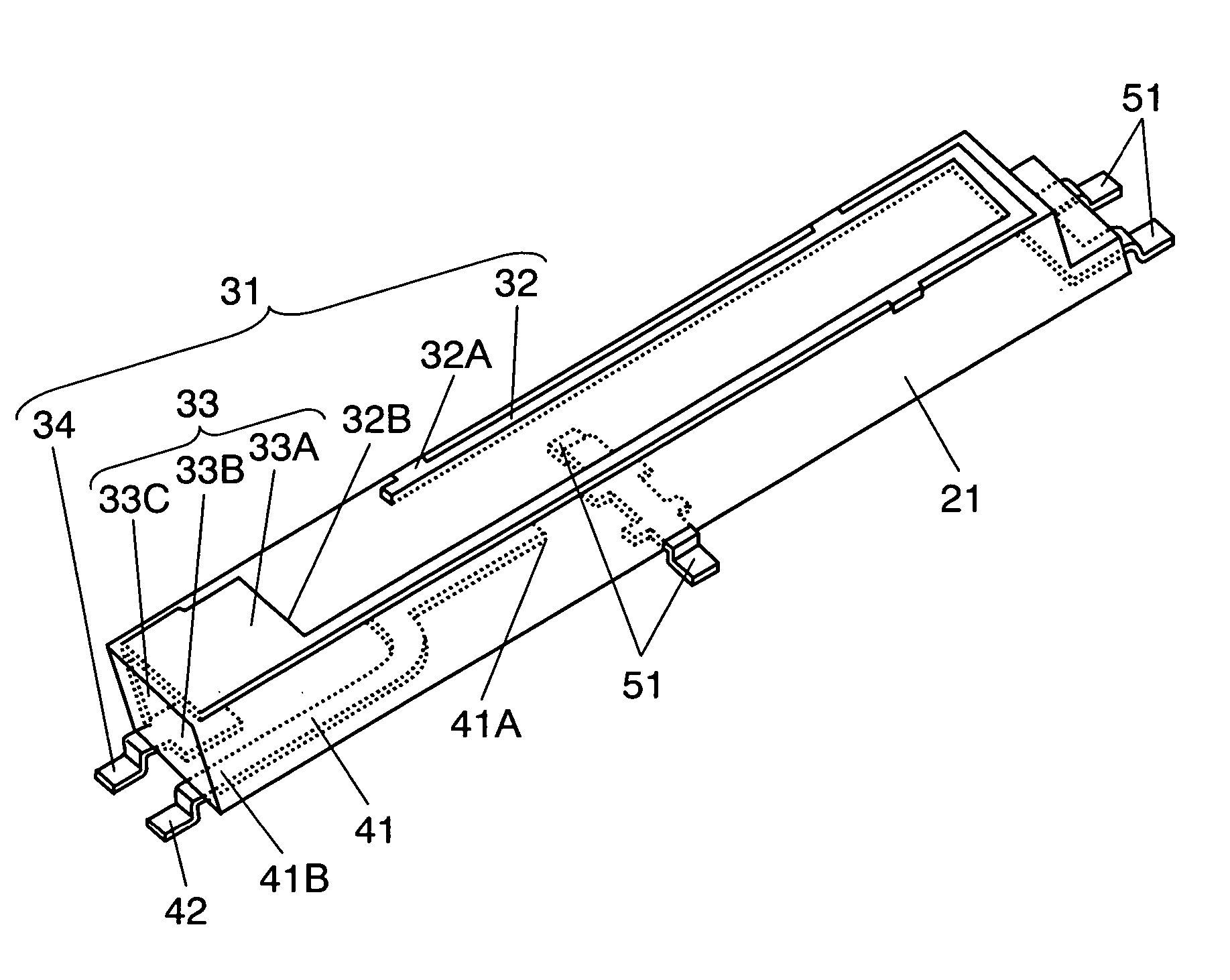 Antenna for portable cellular telephone