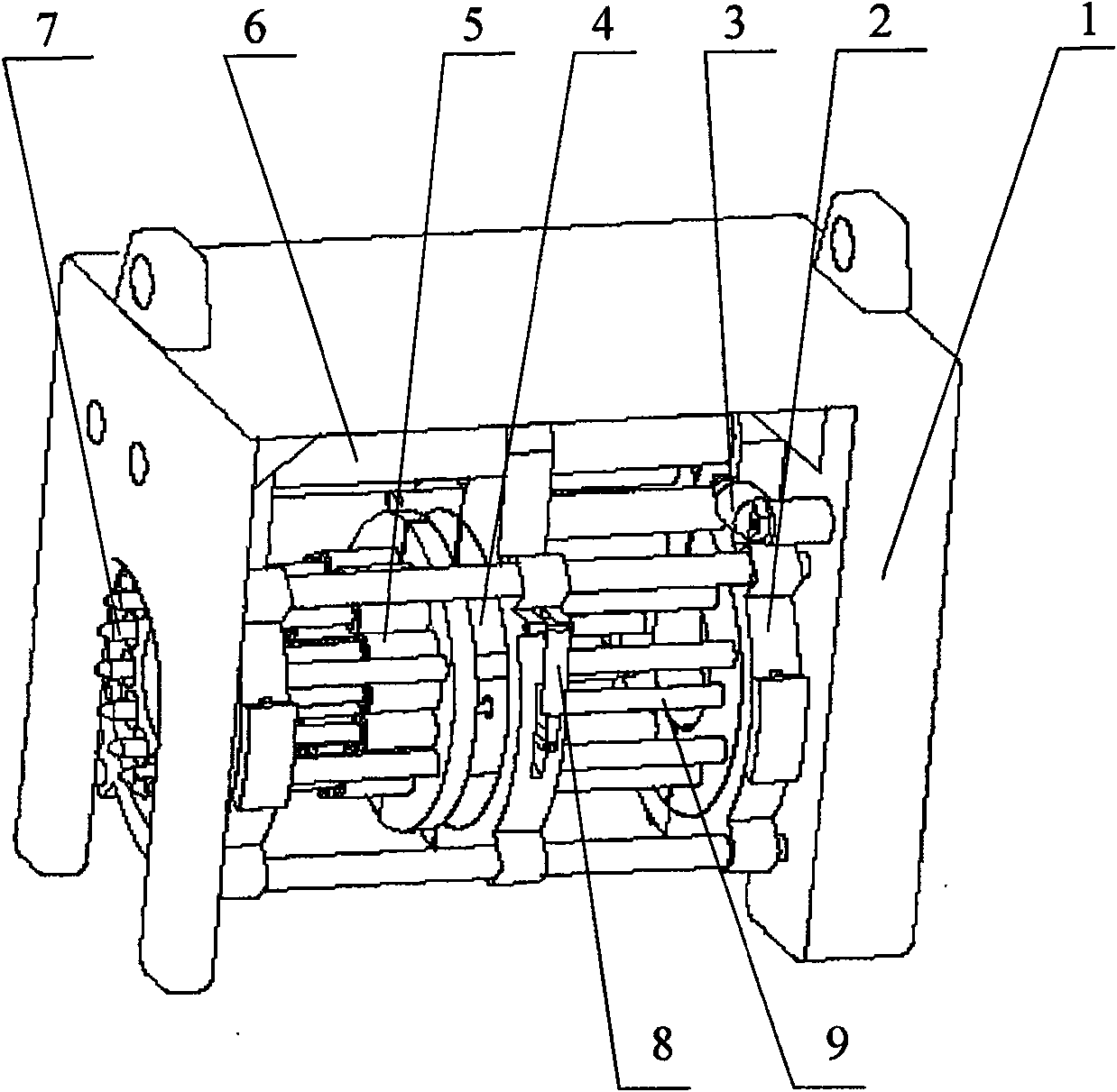 Deep water flange automatic connection bolt insertion and flange hole aligning device