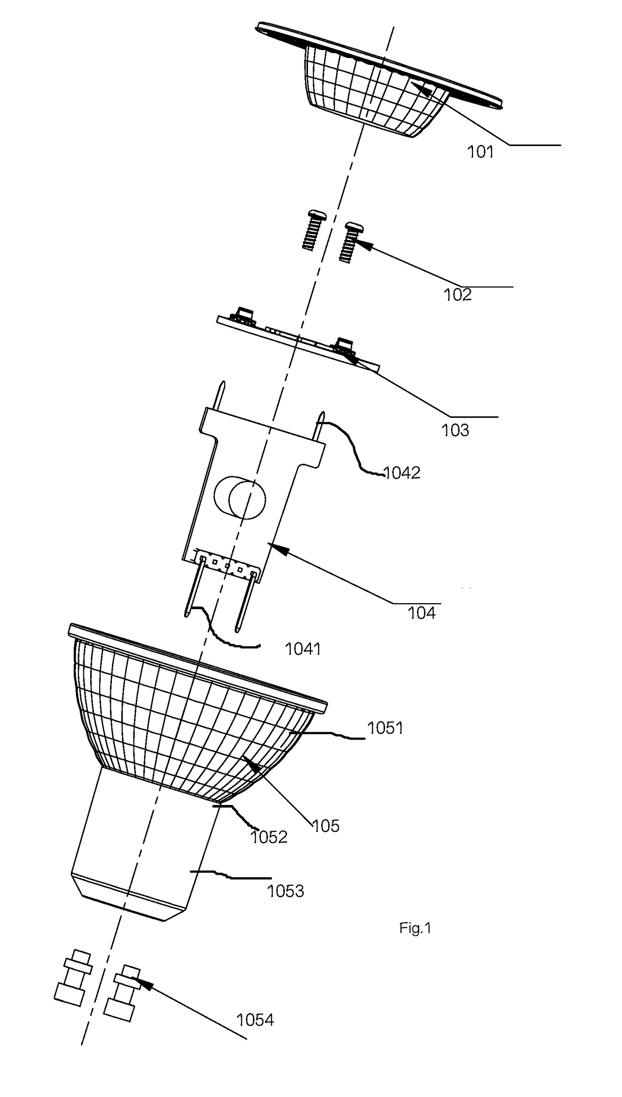 Spotlight apparatus and manufacturing method thereof