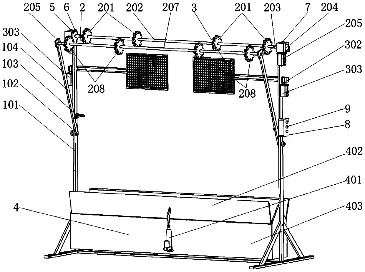 Multifunctional bedding airing device