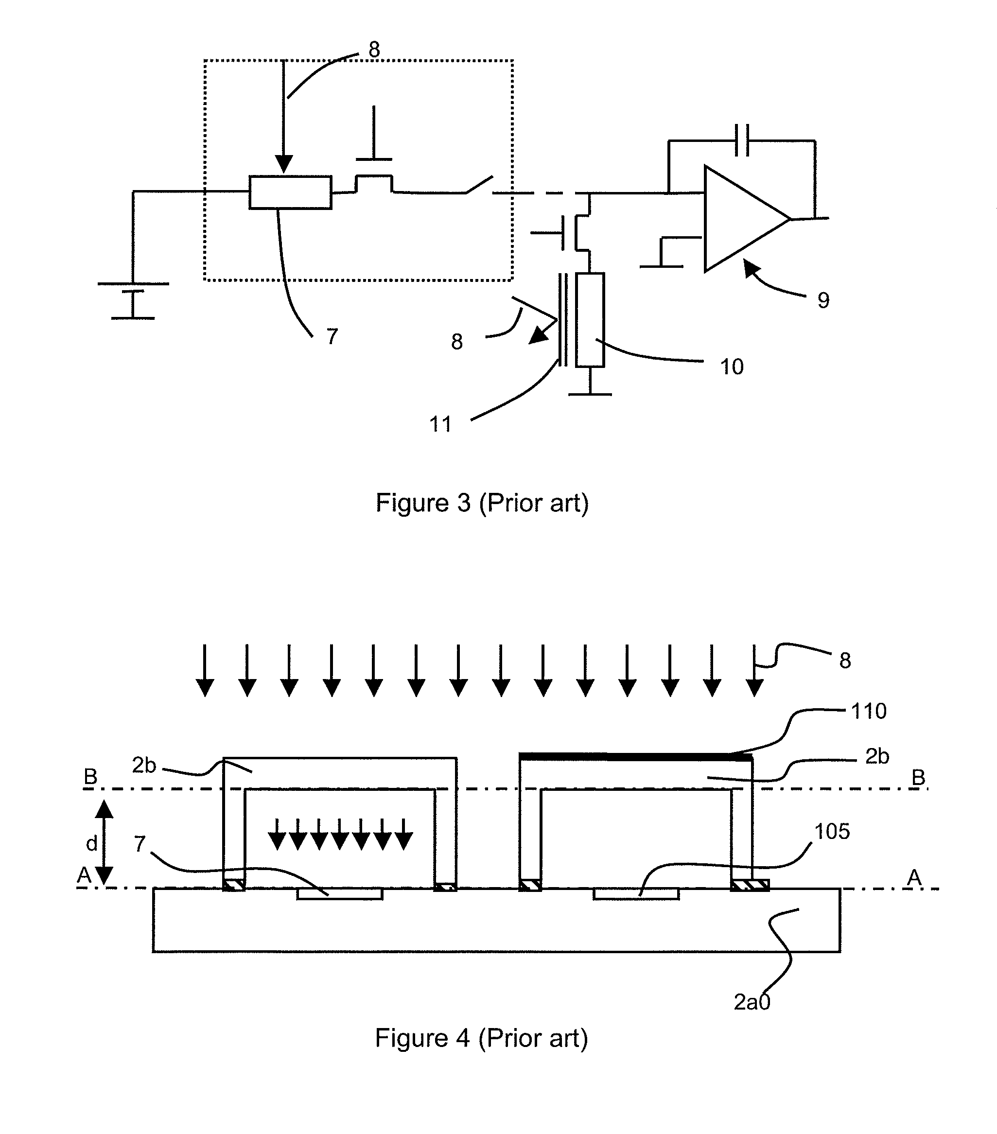 Device for detecting an electromagnetic radiation