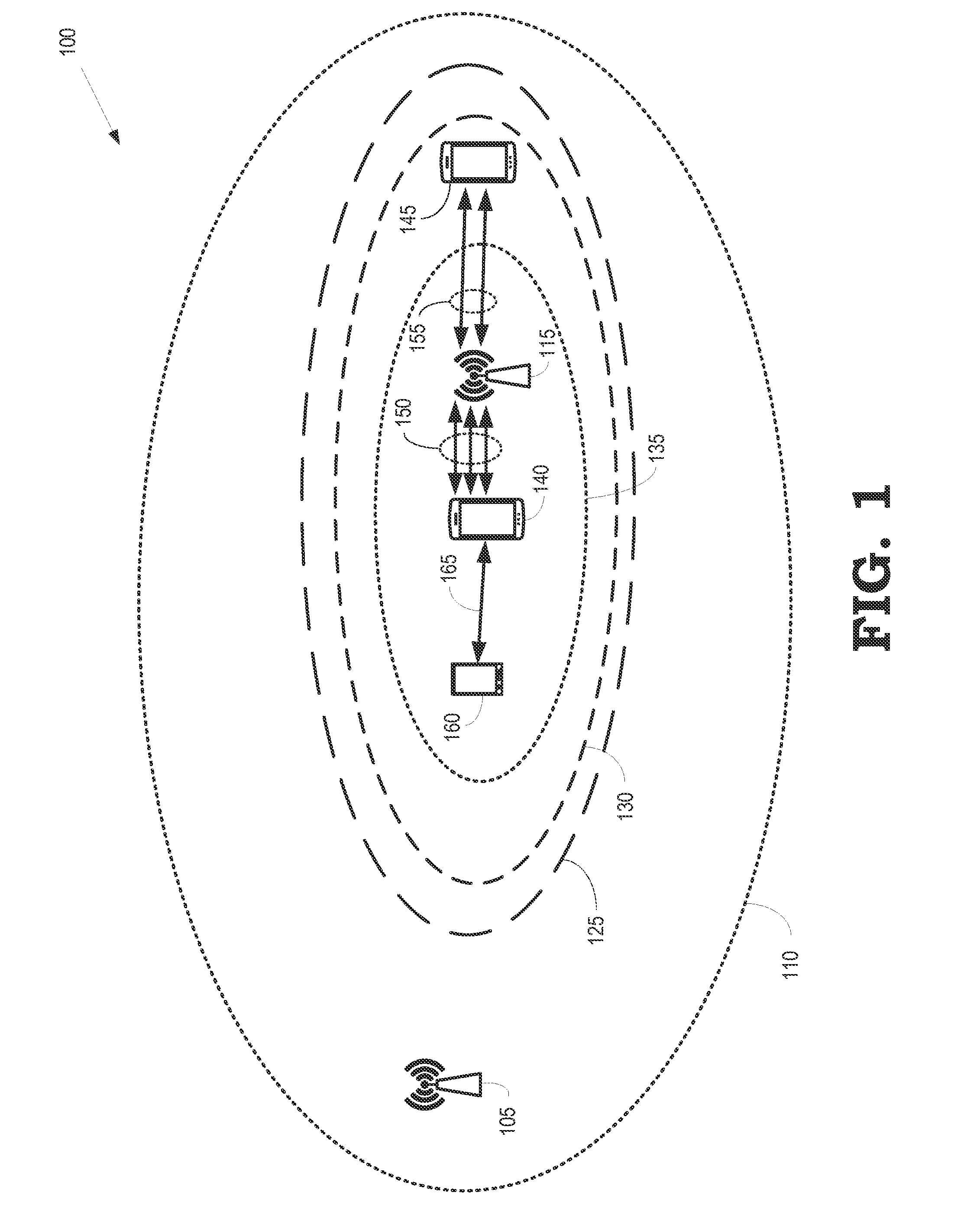 Allocation of unlicensed frequency bands for a wireless hotspot