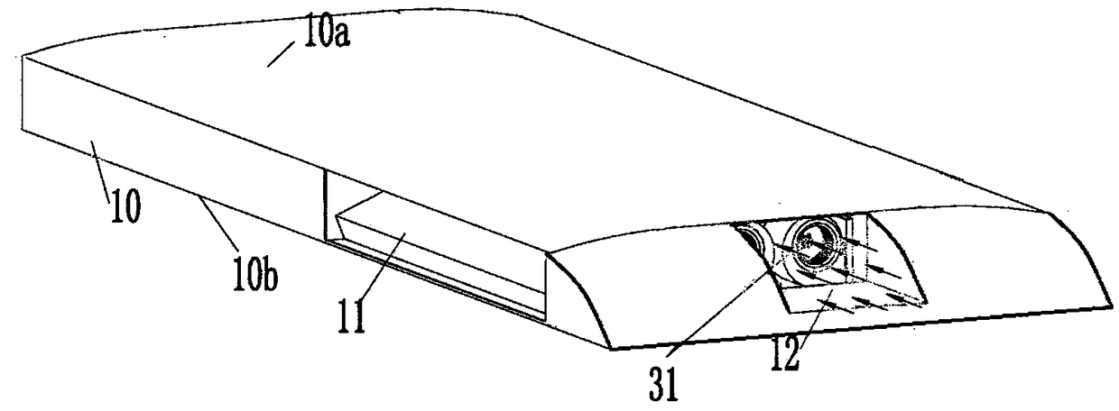 Air conditioning structure for rail traffic and rail traffic