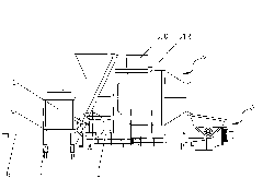 Concrete mixing pump