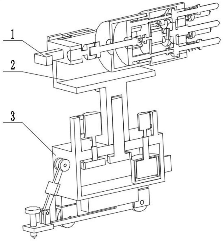 Explosive pre-buried hole punching equipment for building blasting