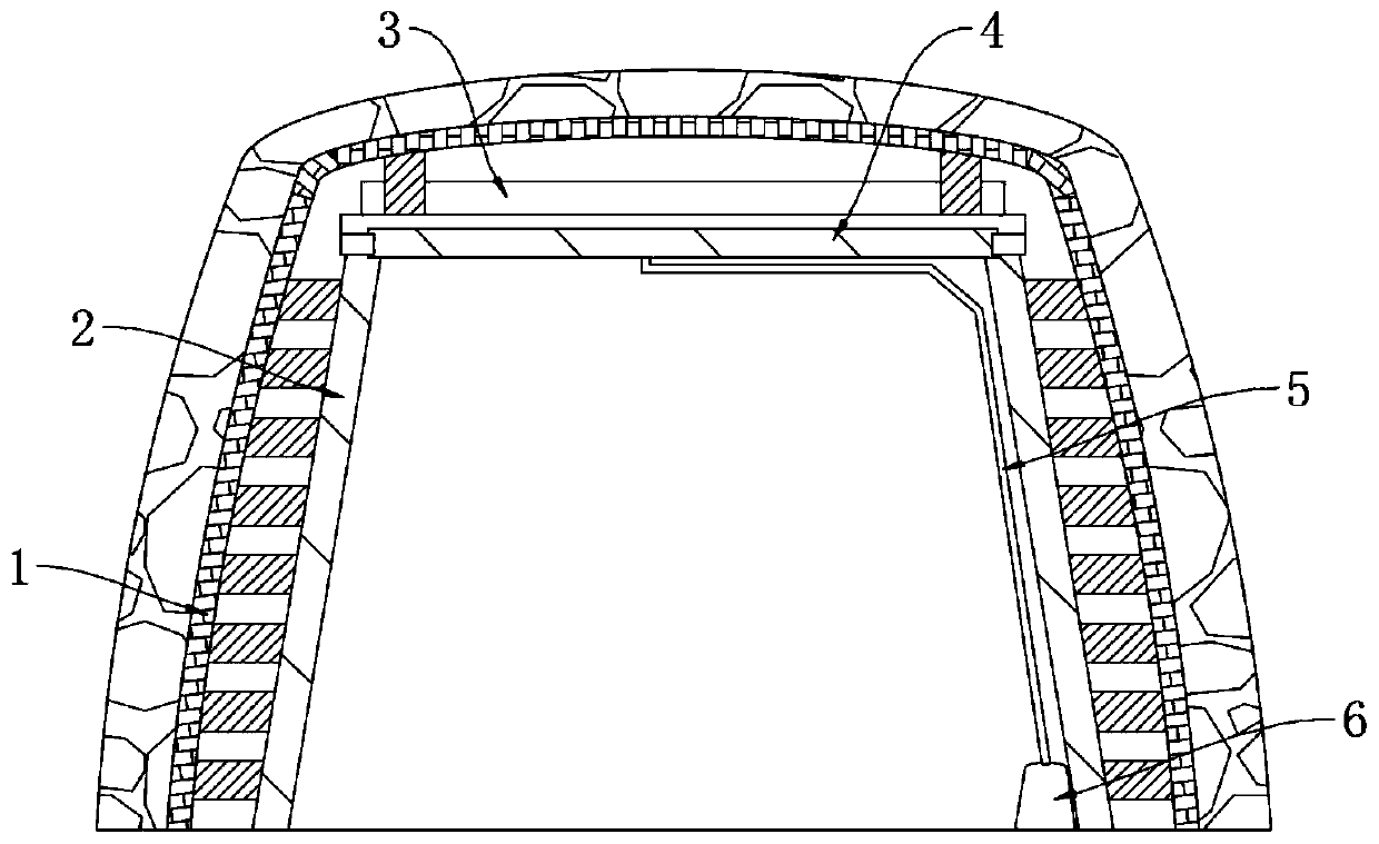 Coal mine roadway with water seepage warning function